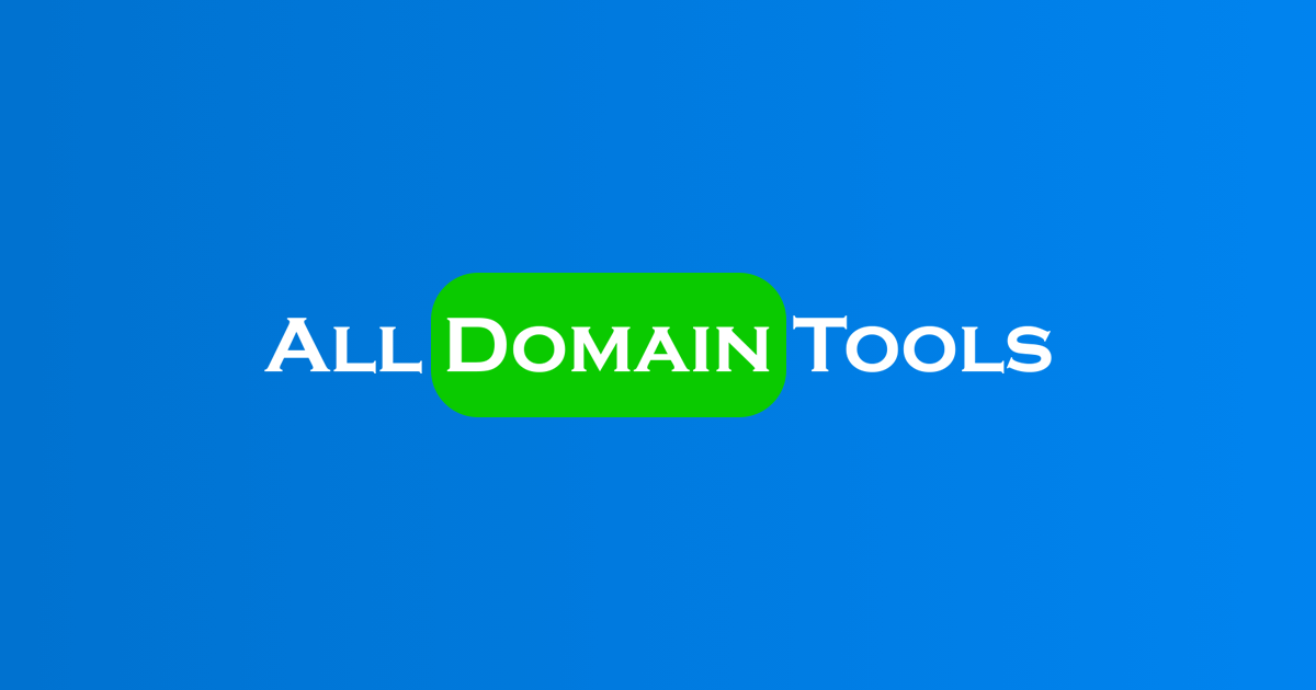 Domain generator all domain tools